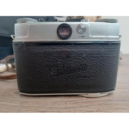 797 - Three cased items, one late 1950s Kodak Retinette IIB 35mm viewfinder camera, one Kodak Six-20 'Brow... 