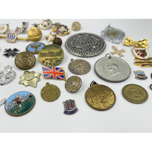 1200 - A collection of medals and badges