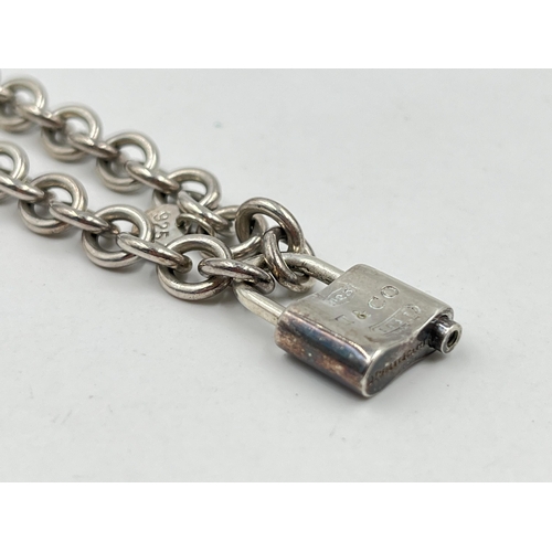 1219 - A silver bracelet stamped T & Co .925 - approx. gross weight 20.74 grams