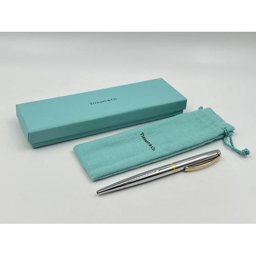 1266 - A boxed Tiffany & Co retractable ball point pen