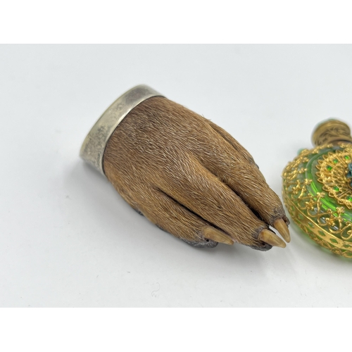 1268A - Three items, one early 20th century Austrian gilt metal King Edward VIII souvenir needle case, one g... 