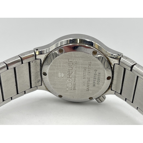 1272 - A boxed Tag Heuer Alter Ego 29mm wristwatch with encrusted 0.5ct diamonds to bezel, International wa... 