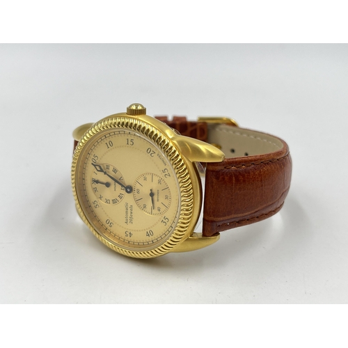 1281 - A boxed Danbury Mint Vice Admiral Lord Horatio Nelson automatic 40mm men's wristwatch - ref. 1758-20... 