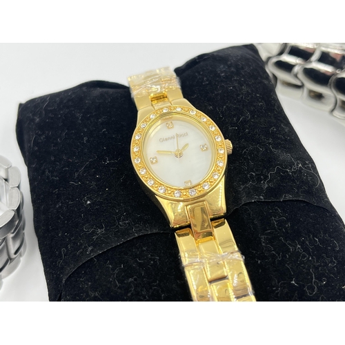 1288 - Five lady's and gent's quartz wristwatches to include Sekonda, Gianni Ricci etc.