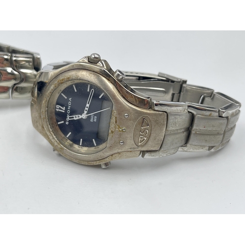 1288 - Five lady's and gent's quartz wristwatches to include Sekonda, Gianni Ricci etc.