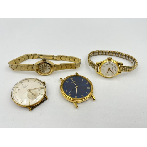 1292 - Four lady's and gent's wristwatches to include vintage Avia mechanical, Pulsar quartz etc.