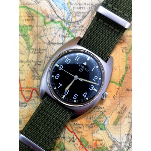 1281A - A 1973 Hamilton W10 mechanical British Army Issued men's wristwatch - ref. 523-8290 W10-6645-99 1369... 