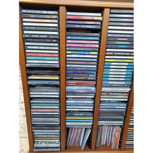 845 - Two storage units containing a collection of CDs