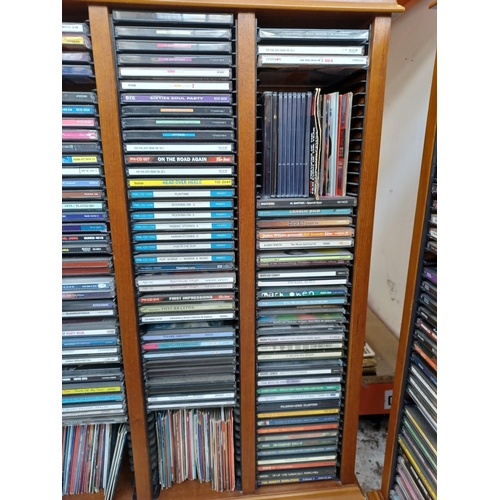 845 - Two storage units containing a collection of CDs