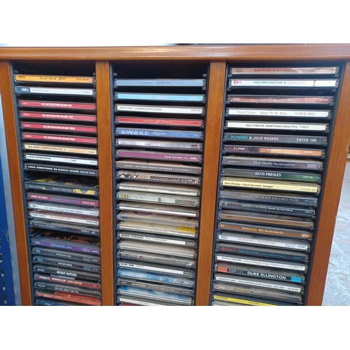 845 - Two storage units containing a collection of CDs