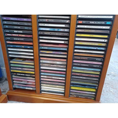 845 - Two storage units containing a collection of CDs