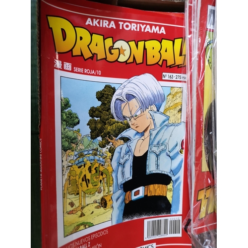 970A - A box containing a large collection of Akira Toriyama Dragon Ball magazines