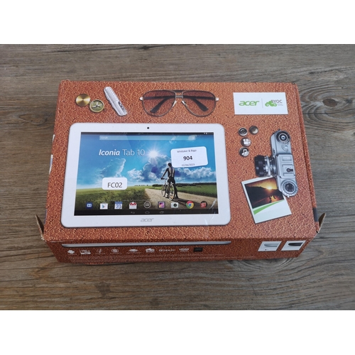 904 - A boxed Acer Iconia Tab 10 tablet