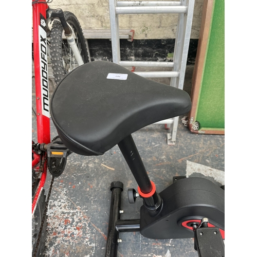 707 - An unbranded exercise bike with digital read out