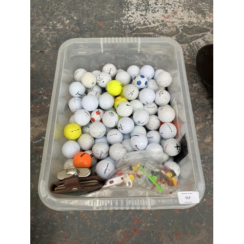 717 - A large collection of assorted golf balls