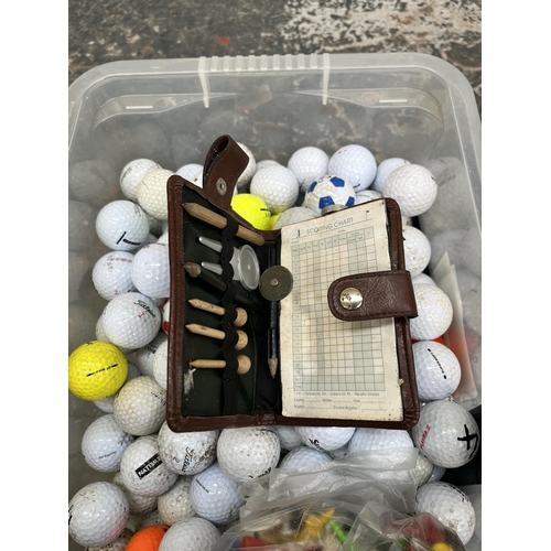 717 - A large collection of assorted golf balls