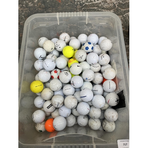 717 - A large collection of assorted golf balls