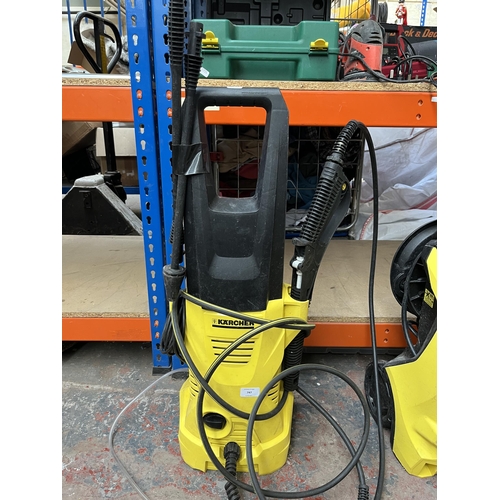 747 - Two Kärcher 240v pressure washers, one K4 premium full control and one K2