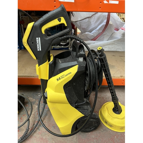 747 - Two Kärcher 240v pressure washers, one K4 premium full control and one K2