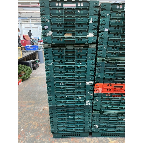 765 - Twenty five stackable plastic crates