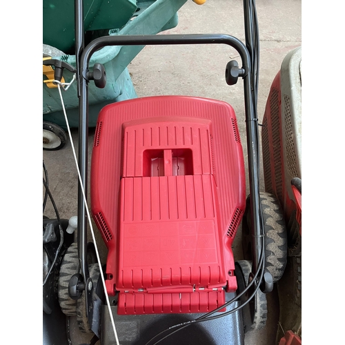 777 - A Mountfield RV40 petrol lawn mower with grass collector