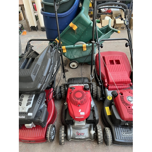 778 - A Honda petrol lawn mower with grass collector