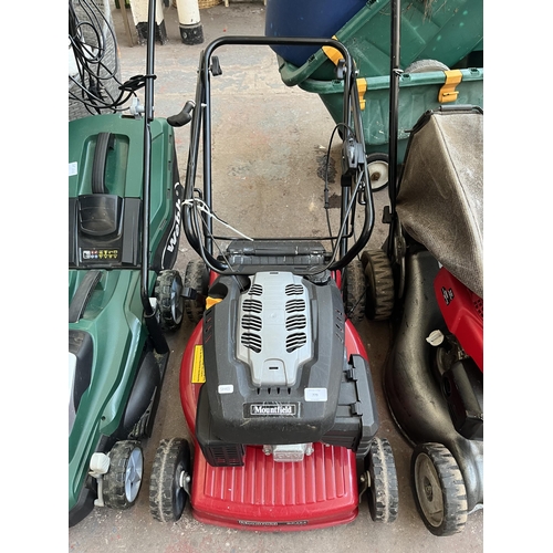 779 - A Mountfield SP454 petrol lawn mower with grass collector