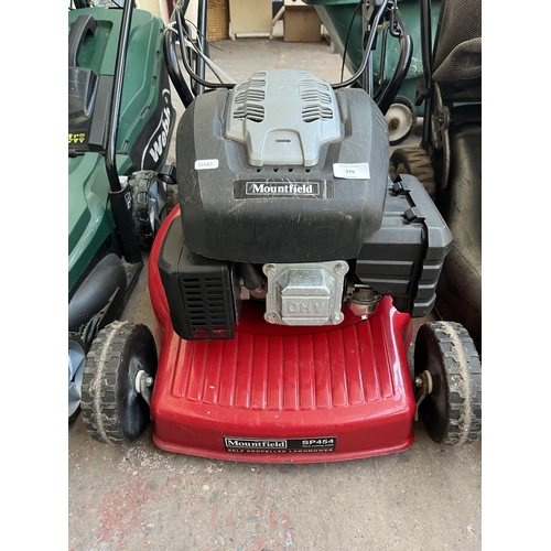 779 - A Mountfield SP454 petrol lawn mower with grass collector