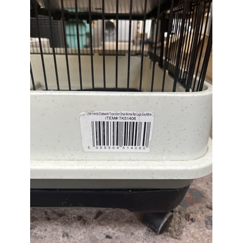 788 - A Little Friends Chatsworth small animal cage on plastic castors - approx. 152cm high x 53cm wide x ... 