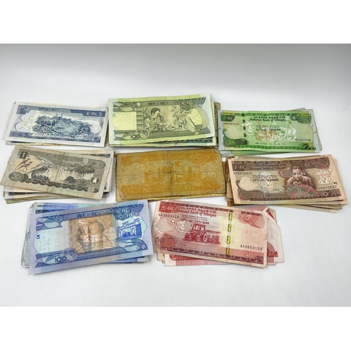 1461 - A collection of National Bank of Ethiopia banknotes