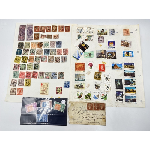 1464 - A collection of worldwide stamps to include Victorian examples