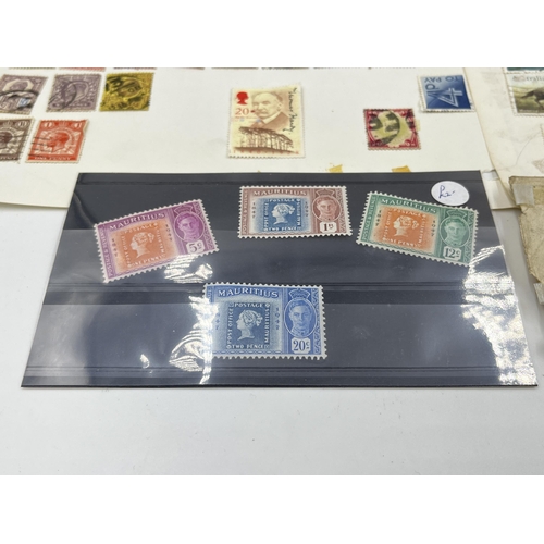 1464 - A collection of worldwide stamps to include Victorian examples