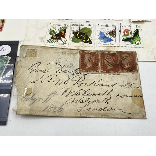 1464 - A collection of worldwide stamps to include Victorian examples