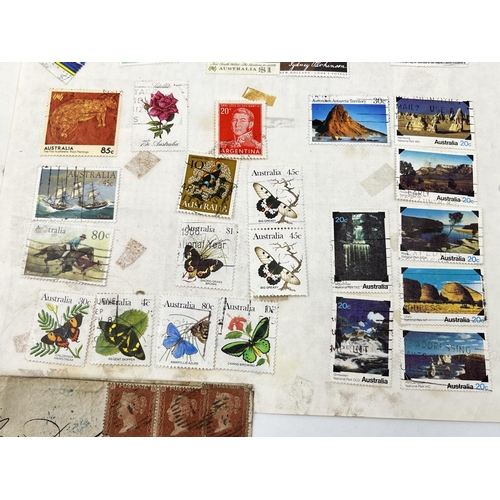 1464 - A collection of worldwide stamps to include Victorian examples