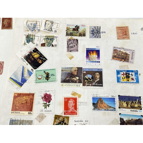 1464 - A collection of worldwide stamps to include Victorian examples