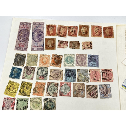 1464 - A collection of worldwide stamps to include Victorian examples