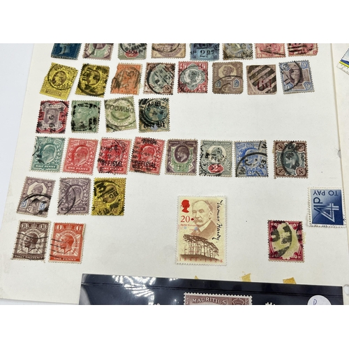 1464 - A collection of worldwide stamps to include Victorian examples