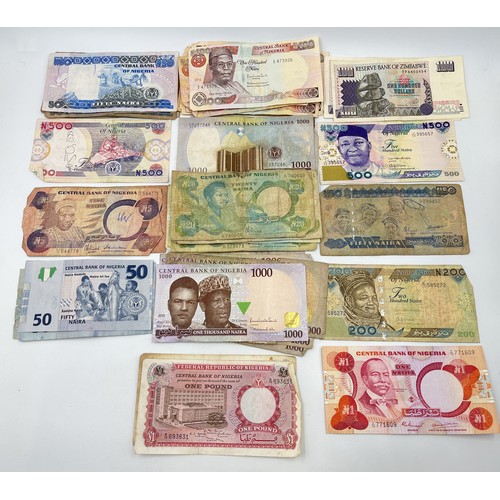 1455 - A collection of Central Bank of Nigeria banknotes to include two 1967 £1 etc.