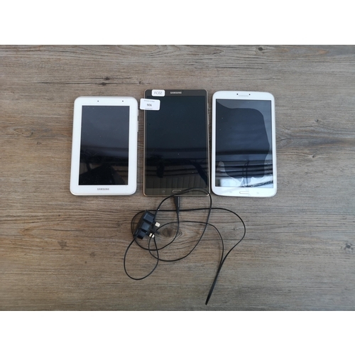 906 - Three Samsung tablets to include SM-T700 with charger