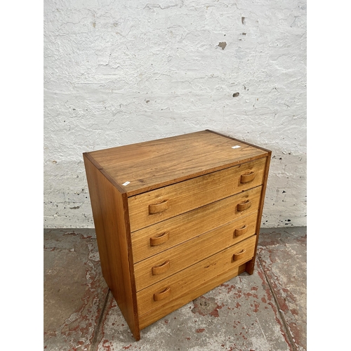 12 - A 1960s Danish Domino Møbler teak chest of four drawers