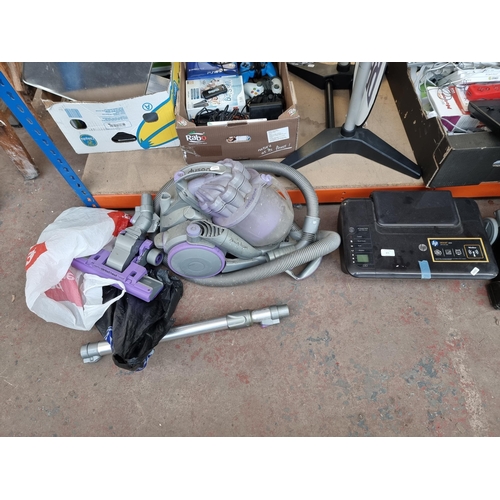 875 - Two items, one Dyson bagless cylinder vacuum cleaner with attachments and one HP Deskjet 3050 wirele... 