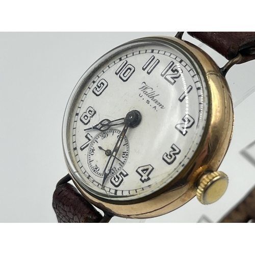 2353 - A WWI Waltham mechanical 32mm officer's trench wristwatch - ref. 20510023