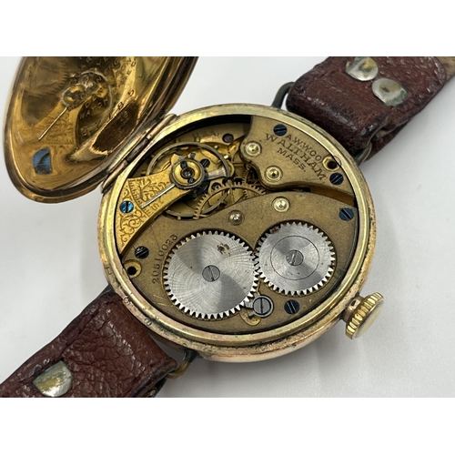 2353 - A WWI Waltham mechanical 32mm officer's trench wristwatch - ref. 20510023