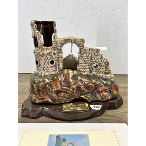 329 - A Cat-N-Kin ceramic model of Mow Cop Castle designed by Ted Chawner - approx. 18cm high