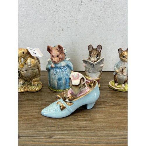 354 - Seven Beswick Beatrix Potter figurines