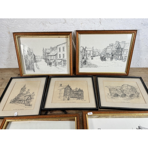 289 - Seven framed 1970s Hilda M. Chaddock Congleton prints