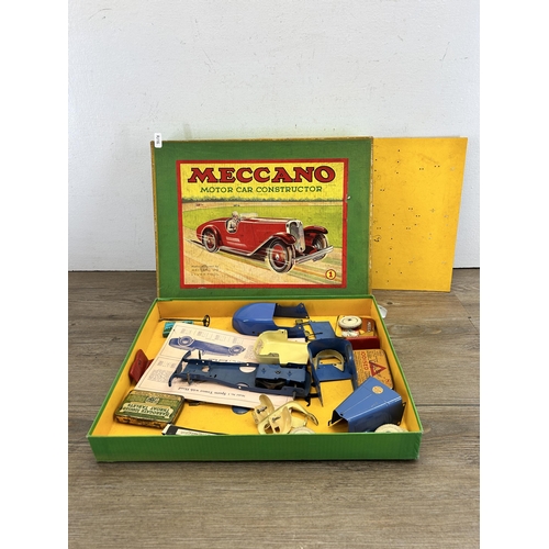 525 - A mid 20th century boxed Meccano Motor car constructor set