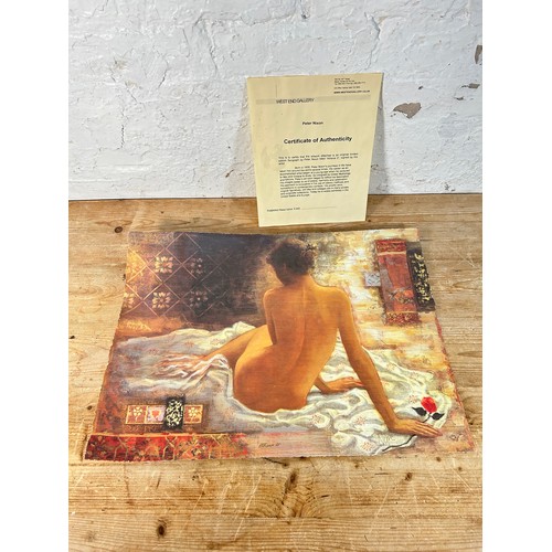 252 - A Peter Nixon 'Athena 2' limited edition serigraph with certificate of authenticity - approx. 40cm h... 