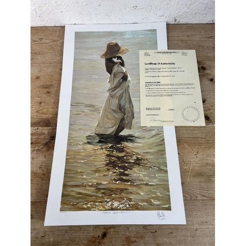 255 - A Lluis Ribas 'Figure Reflections I' pencil signed limited edition no. 238 of 485 serigraph on paper... 