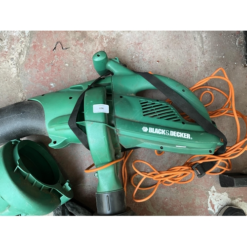 953 - A Black & Decker 240v garden vac